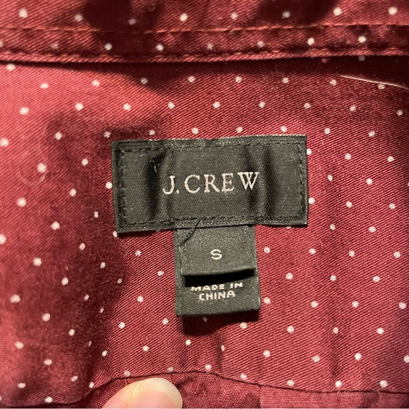 J Crew Maroon Burgundy Slim Fit Button Down Shirt - S - Picture 10 of 10